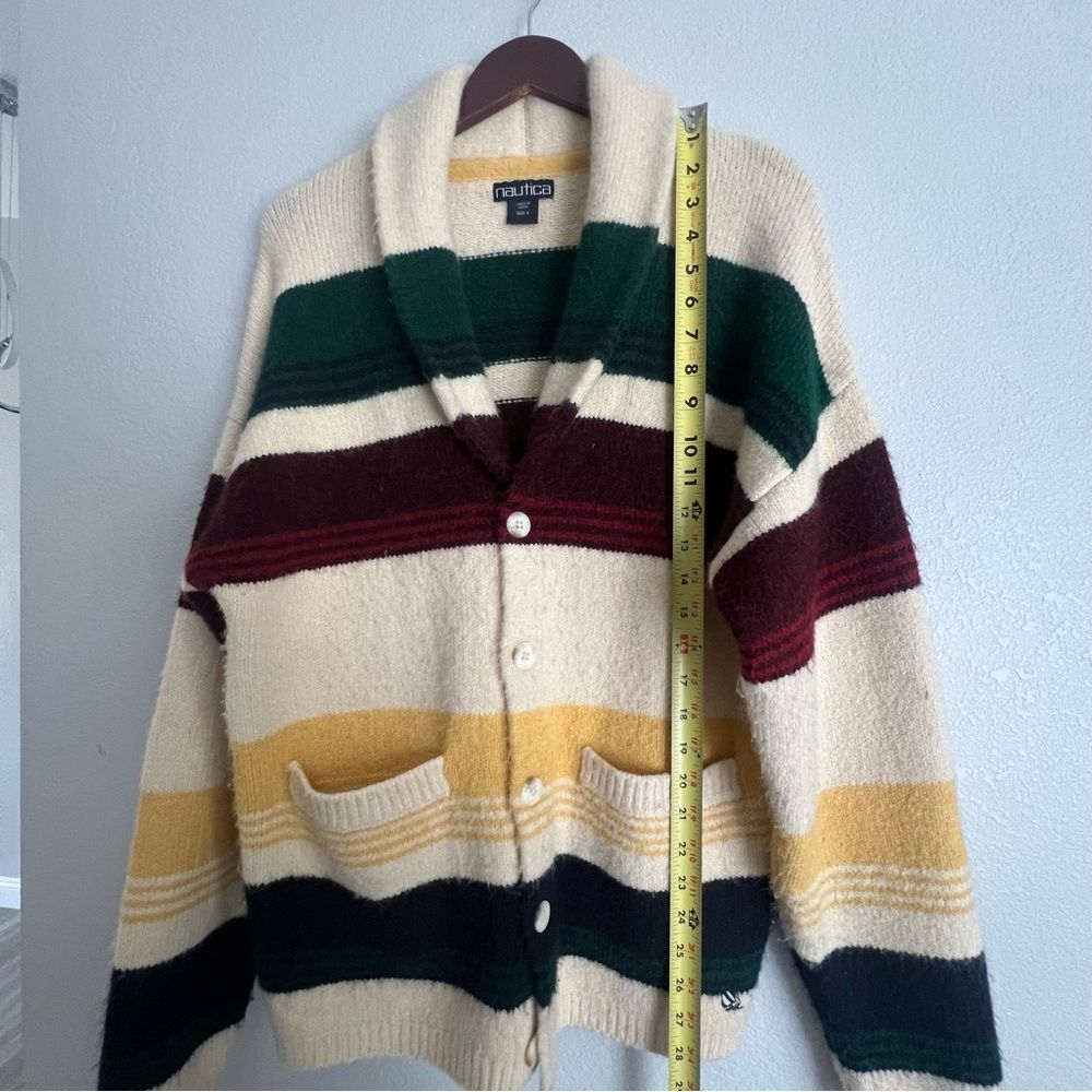 Vintage Nautica Hudson Bay Shawl Collar Cardigan Size Small - Picture 5 of 7